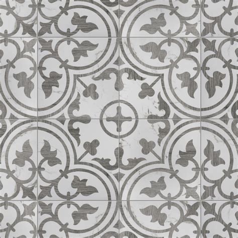 Llama Arte Loire Silver Smoke In X In Porcelain Floor And