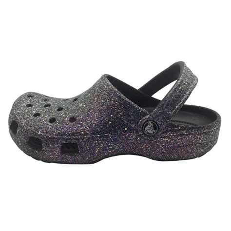 Crocs Classic Clog Glitter Black | Solteria Footwear & Accessories