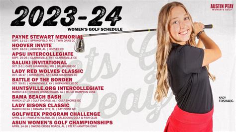 APSU Women's Golf releases 2023-24 Schedule - Clarksville Online ...