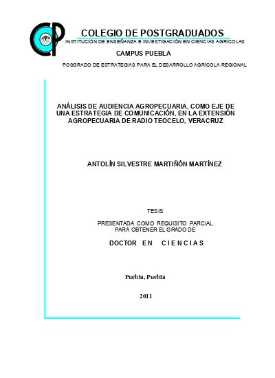 Análisis de audiencia agropecuaria como eje de una estrategia de