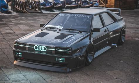 2020 widebody Audi Ur-quattro with side pipes & turbofans