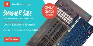 Audiolounge Vintage Drum Machine Bundle 50 Off Until July 30th