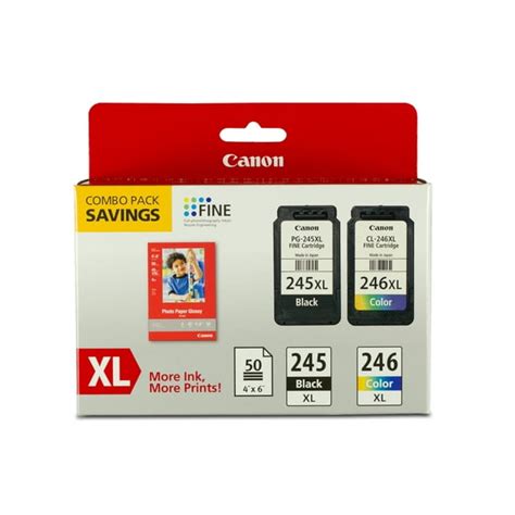 Genuine Canon Pg 245 Xlcl 246 Xl Ink Cartridge Combo Pack With Gp 502