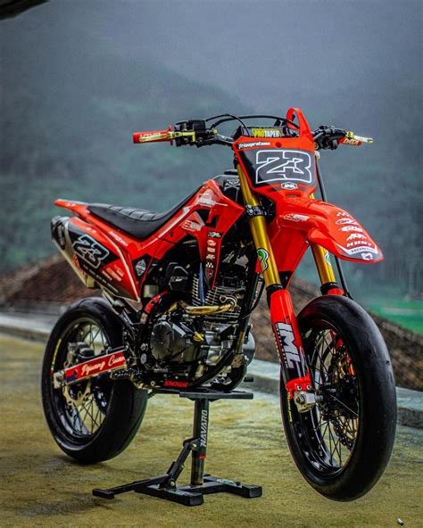 Decal Stiker CRF 150 L Full Body Terbaru 2024 Warna Merah Hitam