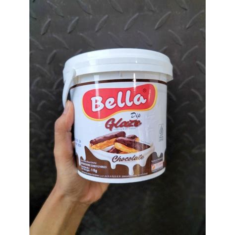 Jual GLAZE BELLA COKELAT COKELAT MALT CRISPY DAN GLAZE TIRAMISU 1KG