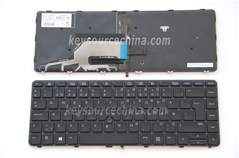 Backlit HP ProBook 640 G2 645 G2 Danish Keyboard DK Dansk Tastatur HP