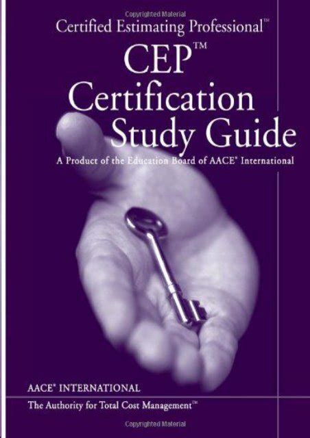 Aace International S Certified Estimating Professional Cep