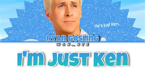 Im Just Ken By Ryan Gosling Barbie Movie Colour Coded Lyrics Youtube