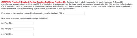 Solved Mastery Problem Chapter 3 Review Practice Problems