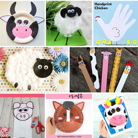 10 Cute Farm Animal Crafts For Kids