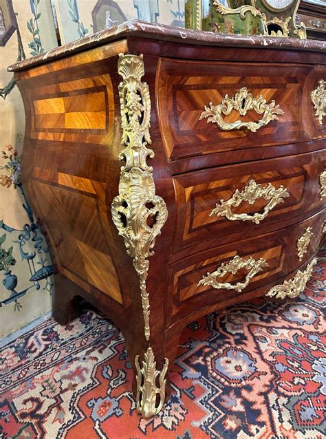 Proantic COMMODE TOMBEAU EPOQUE LOUIS XV XVIIIème ESTAMPILLEE