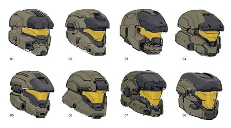 Spartan MP Helmet Concept Art Halo Infinite Art Gallery