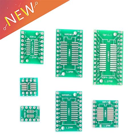 Kit De Placa Pcb Smd Adaptador De Conversor A Dip Placa Sop Msop Ssop