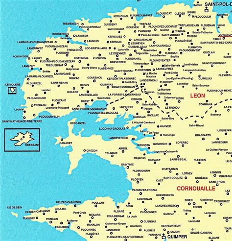 Carte Finistère Sud – Carte De La Norvege