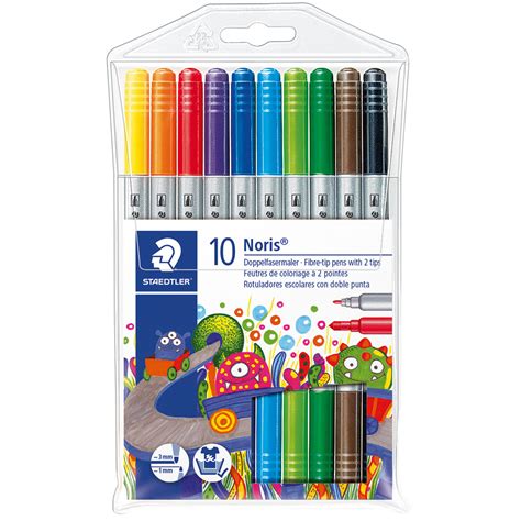 Staedtler Noris Club Double Ended Fibre Tip Pens Assorted Colours