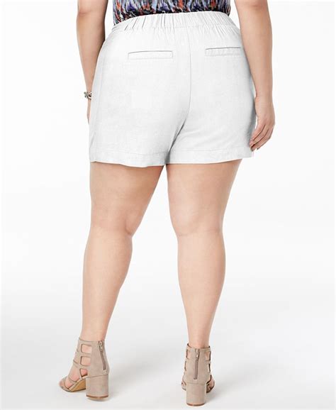 Inc International Concepts I N C Plus Size Drawstring Shorts Created