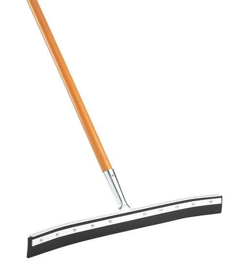 24 Inw Curved Rubber Floor Squeegee With Handle Black Grainger