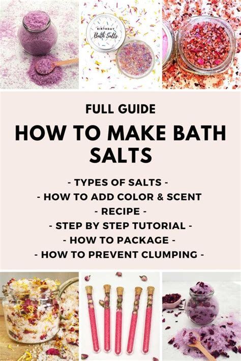 Learn How To Make Bath Salts With Epsom Salts Or Other Salts This Bath