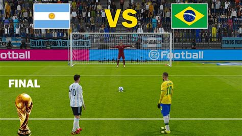 Argentina 🆚 Brazil Final Fifa World Cup 2026 Penalty Shootout Messi 🆚 Neymar Pes