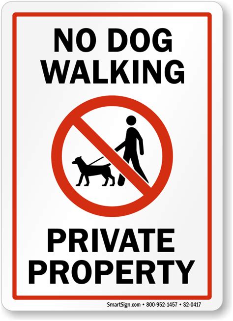 Dog Walk Signs