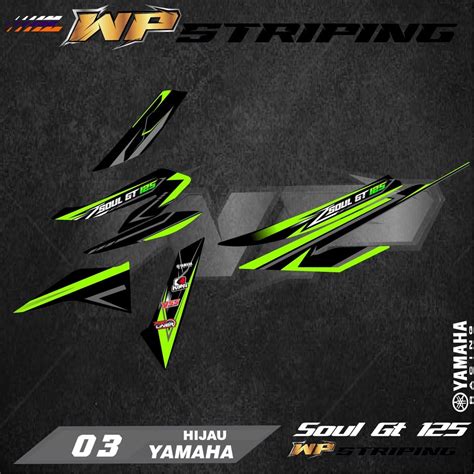 Jual Stiker Striping MIO SOUL GT 125 Sticker Variasi List Skotlet