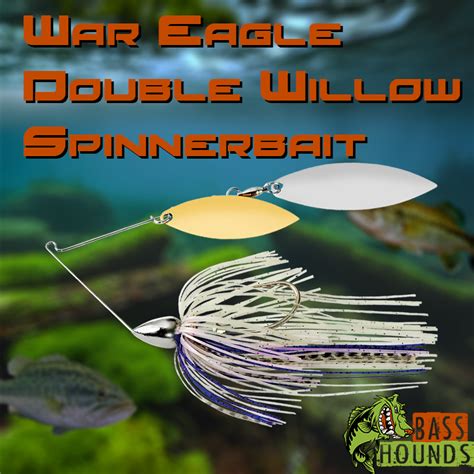 War Eagle Nickel Double Willow Spinnerbait Bass Hounds