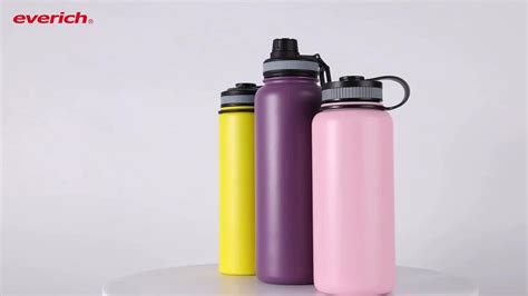 Everich Double Wall Vacuum Flask Insulated Water Bottle Stainless Steel