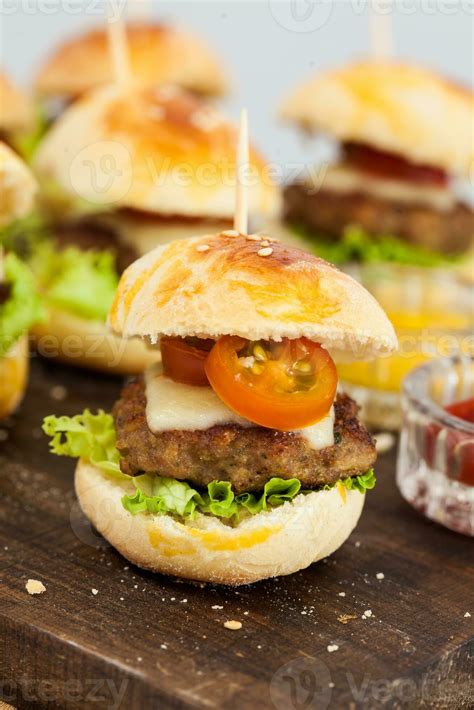 Ready To Serve Mini Hamburgers Step By Step Preparation Of Mini