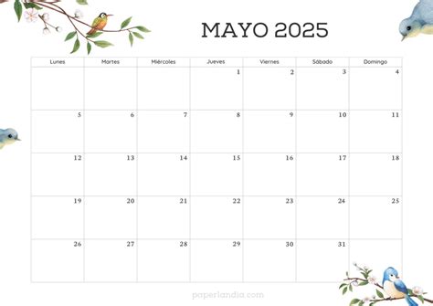 Calendario Mensual Para Descargar Gratis