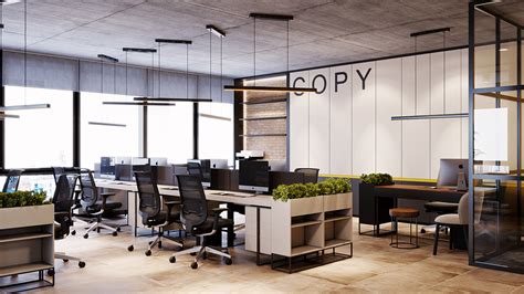 Industrial Office Interior Design :: Behance