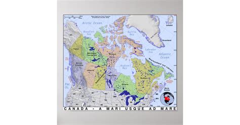 Map of Canada Poster | Zazzle