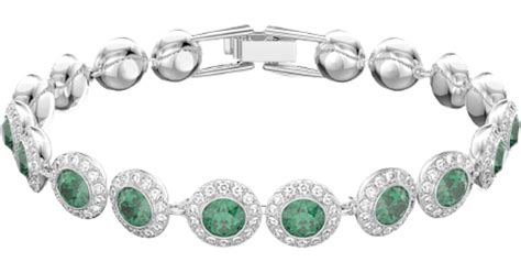 Swarovski Angelic Bracelet Silver Transparent Green Pris