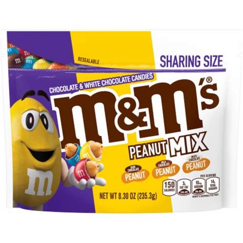 M&M's Peanut Mix Chocolate Candy Sharing Size Bag, 8.3 oz - Fry’s Food ...