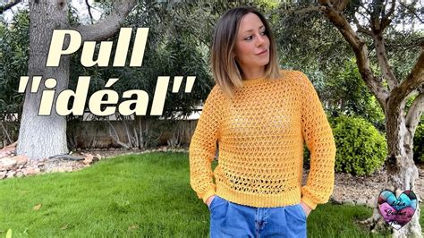 Pull crochet Idéal tutoriel au crochet par Lidia Crochet Tricot