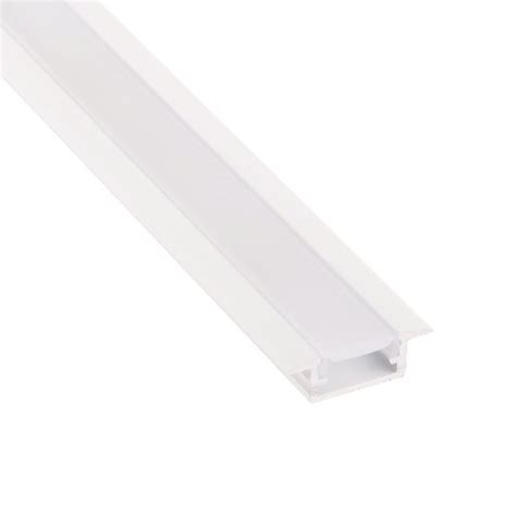 Perfil Blanco Aluminio Empotrar 2 Metros Tira LED Decoled Valencia