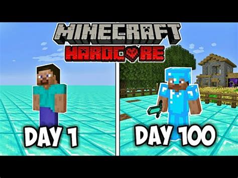 I Survived 100 Days In Diamond Only World In Minecraft Hardcore