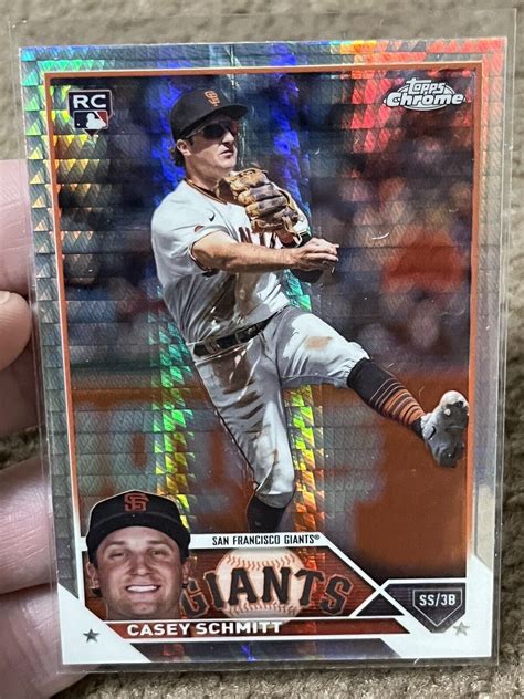 2023 Topps Chrome Update Series Prism Refractor USC169 Casey Schmitt