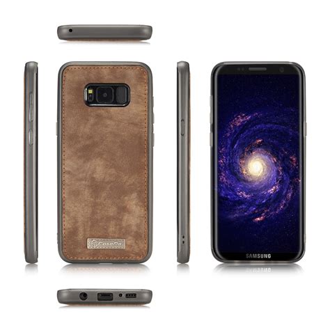 Caseme Pl Nboksfodral Med Magnetskal Samsung Galaxy S Brun