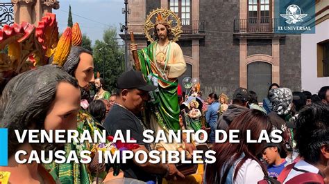 Fieles Creyentes Celebran A San Judas Tadeo En Toluca YouTube