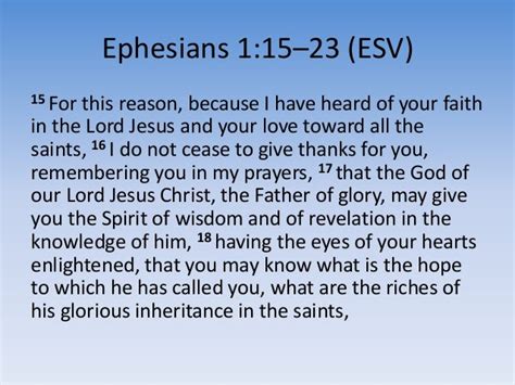 Open The Eyes Of Our Heart Lord Ephesians 115 23