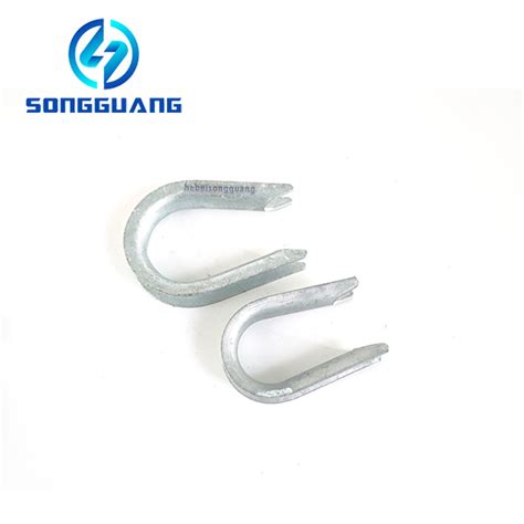 Hot Dip Galvanized Open And Close Wire Rope Thimbles For Cable Fitting