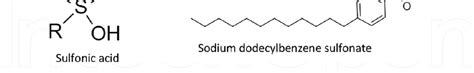 The structure of some of sulfonic acid salt surfactants. | Download ...