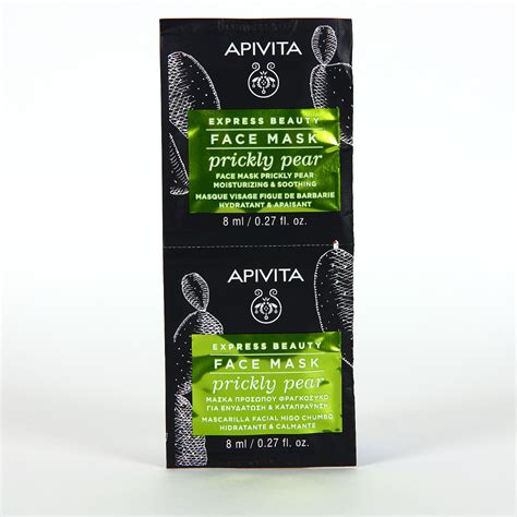 Apivita Express Beauty Mascarilla Hidratante Calmante Con Higo Chumbo