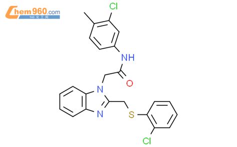 339101 15 4 N 3 Chloro 4 Methylphenyl 2 2 2 Chlorophenyl Sulfanyl