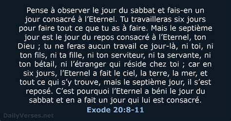 Exode 20 BDS DailyVerses Net