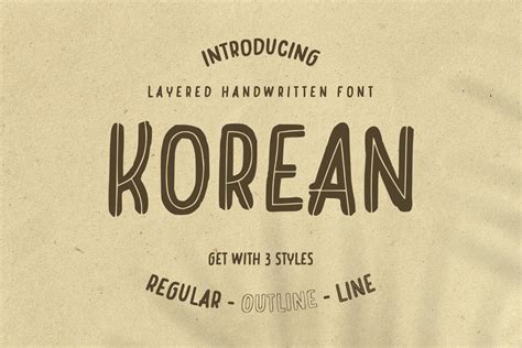 Korean descárguelo gratis e instálelo en su sitio web o Photoshop