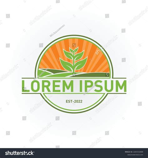 Agro Farm Logo Vector Agriculture Vector Stock Vector (Royalty Free ...