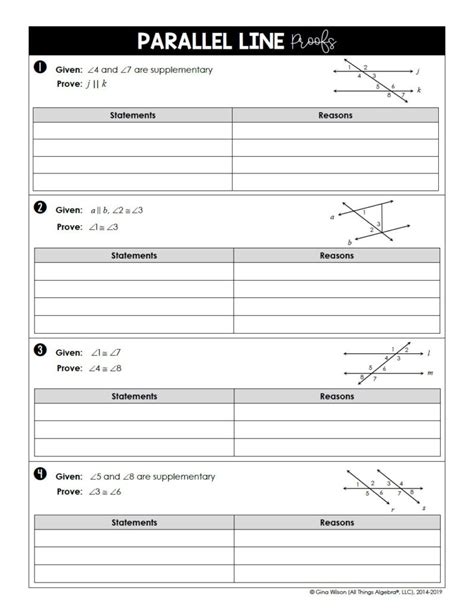 Geometry Unit 3 Parallel And Perpendicular Lines All Things Algebra®