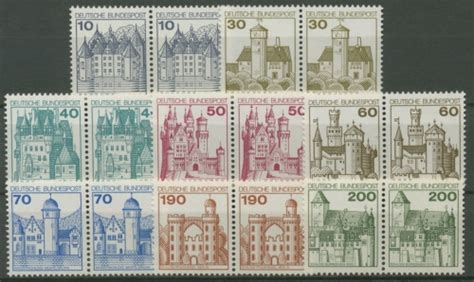 Bund 1977 Burgen Schlösser waagerechte Paare 913 20 postfrisch