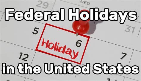 Federal Holidays In The United States In